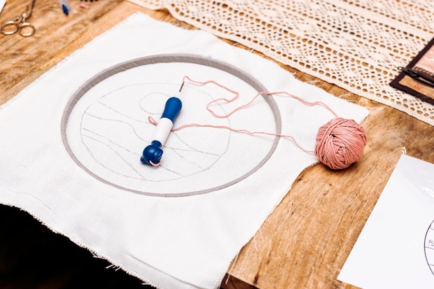 embroidery process steps